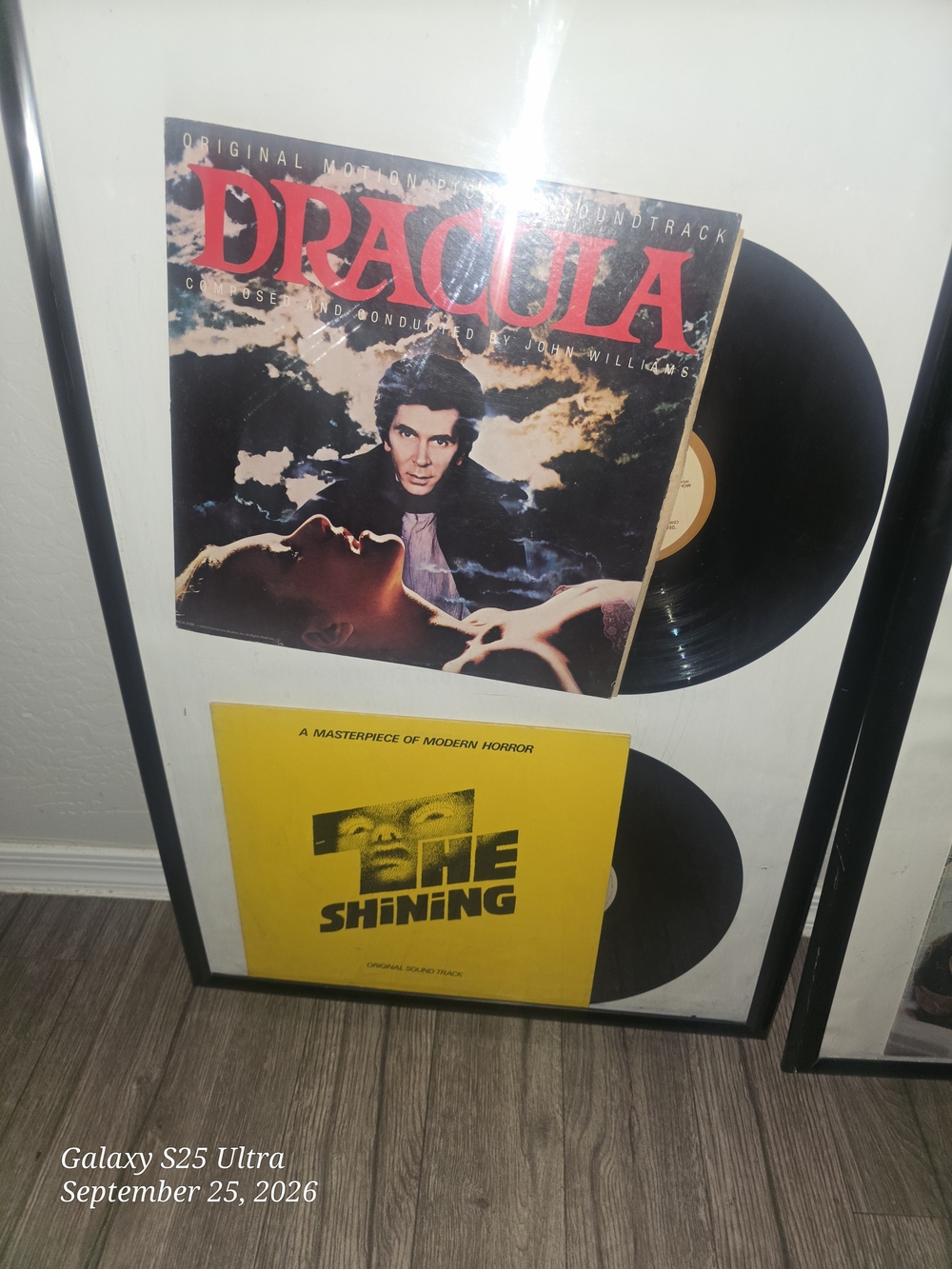 Framed Dracula & The Shining Vinyl Art Print - Black, Yellow, Red